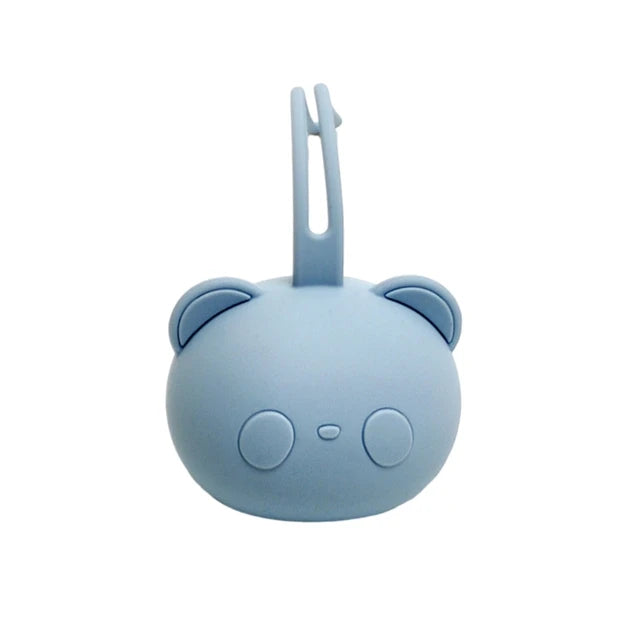 Estuche de silicona para chupete de bebé, diseño de oso, a prueba de polvo, organizador para bebés. 