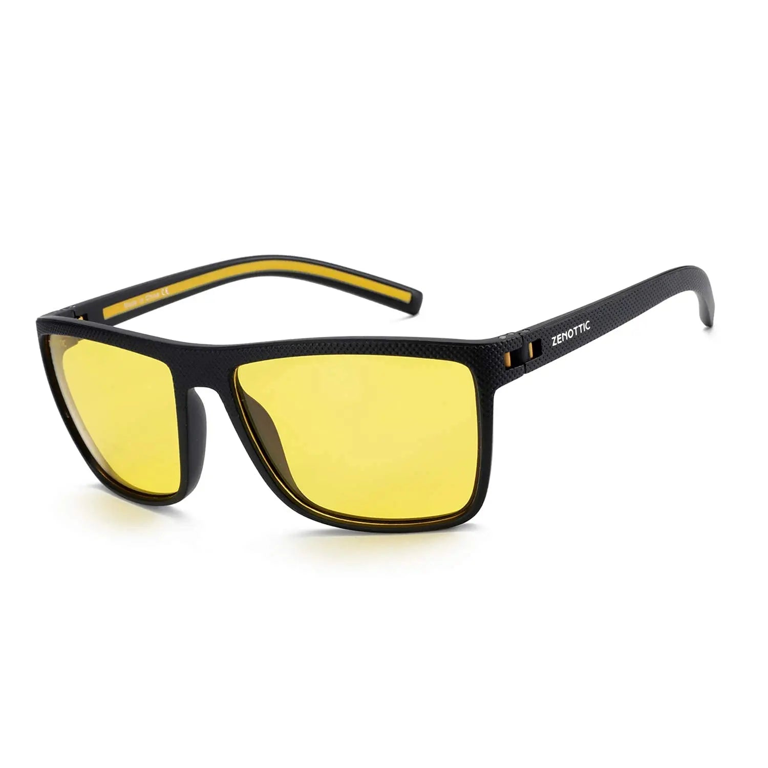 ZENOTTIC Polarized Sunglasses for Men Shades Lightweight TR90 Frame UV400 Protection Square Outdoor Travel Driving Sun Glasses