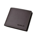 New Pu Leather Men Short Wallet Thin Style Folding Young Men Credit Card Holder Wallet Men Multi-slot Newly Designed Purses