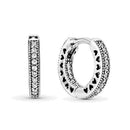 Wave Hoop Earrings for Women,925 Silver Charms,Fits Original Pandora,DIY Jewelry Gift,Hot Sale,New,2024 