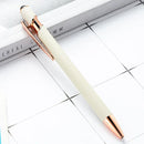 50pcs Light Metal Ballpoint Pen Touch Screen Pen Office School Advertising Pen Custom Logo Text Engraving Laser Engraving