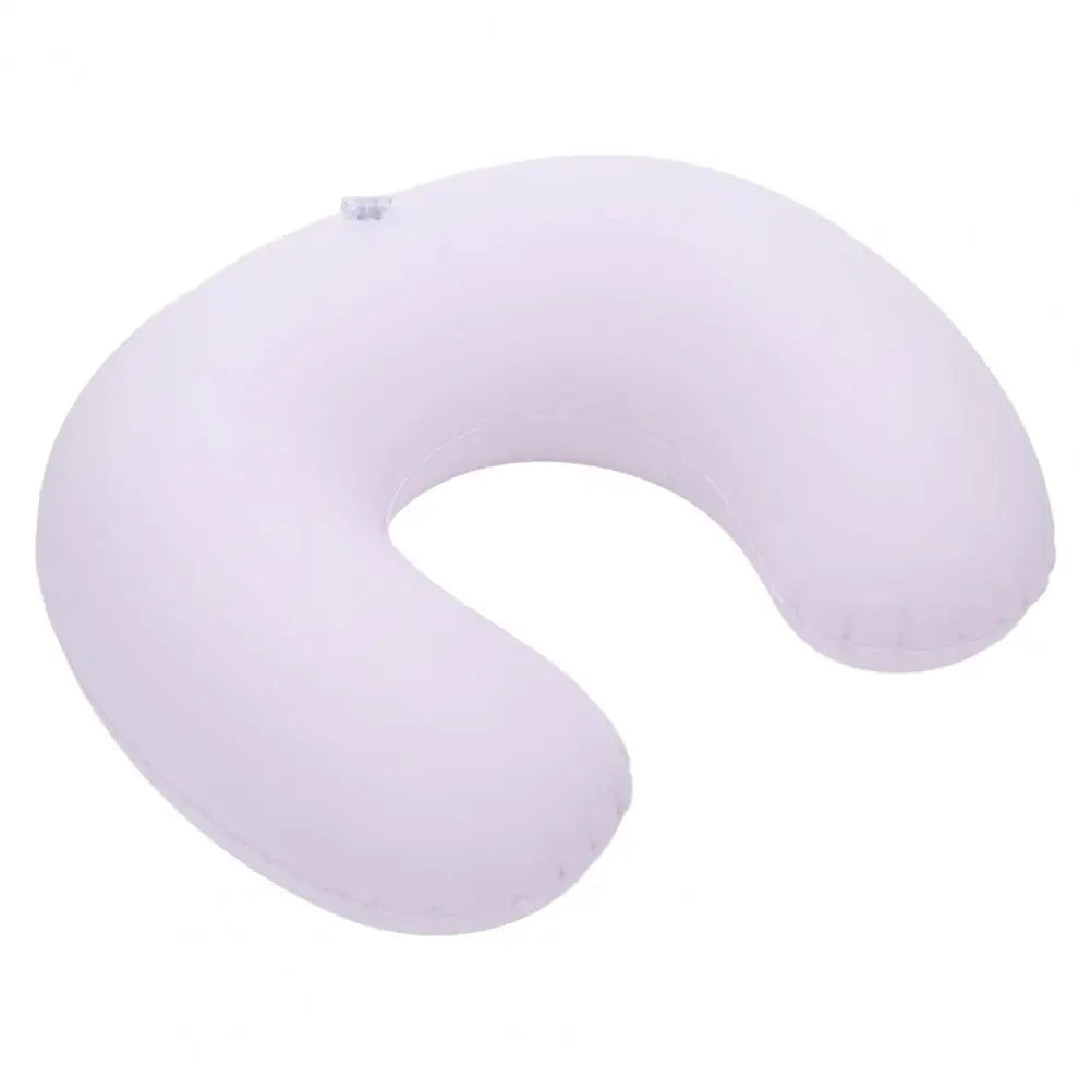 Almohada de cuello en forma de U, inflable, para aliviar la fatiga, para viajes, reposacabezas de vuelo, cojín para dormir en forma de U para avión.
