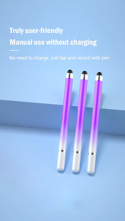 Dual-head Capacitive Pen Disc Silicone Head Dual-purpose Stylus PaintingOffice Retouching Mobile Phone Tablet Pen Capacitive Pen
