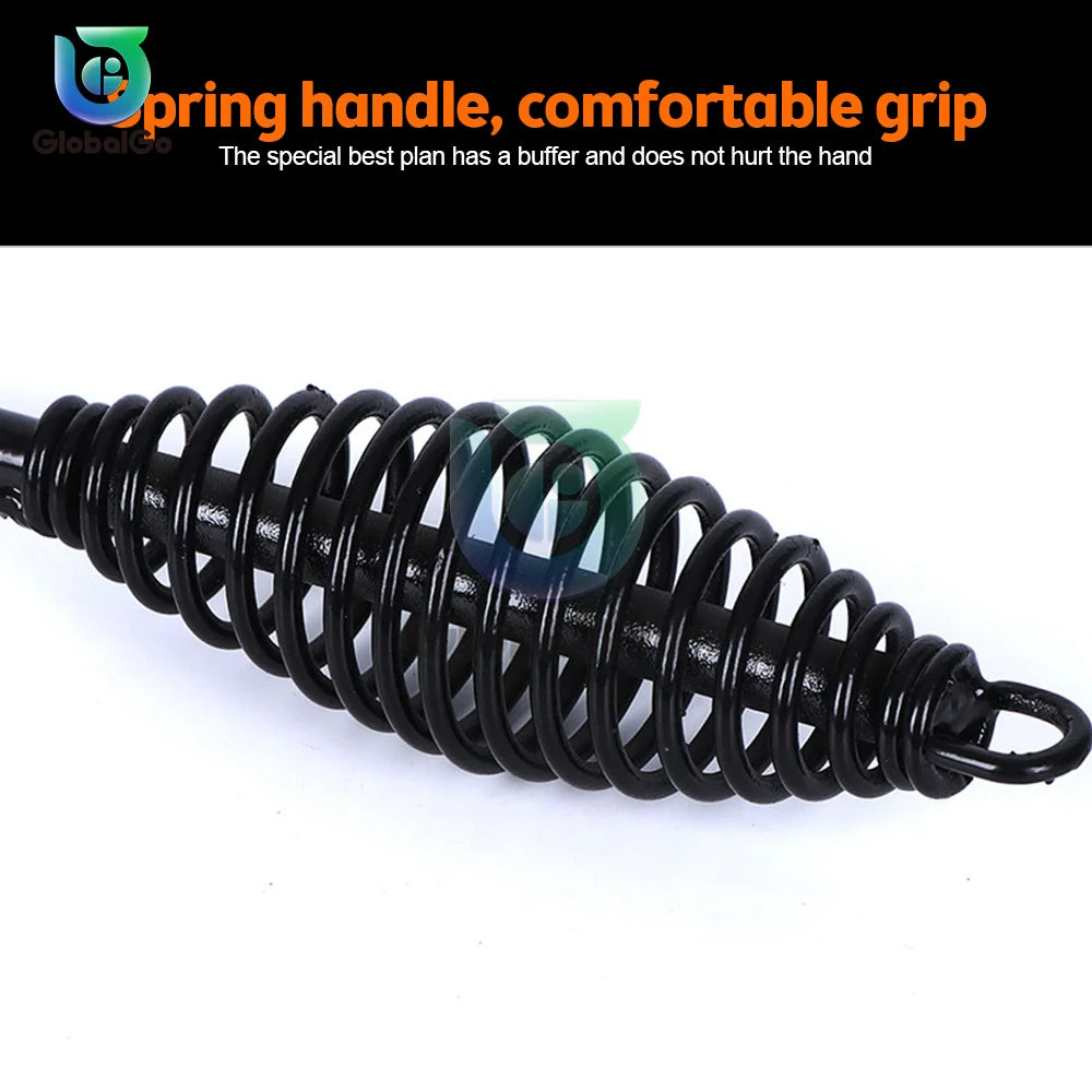 Martillo sólido de acero con alto contenido de carbono, mango de martillo de escoria de soldadura, mango de resorte, martillo soldador para eliminar escoria de soldadura