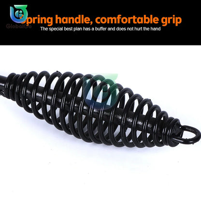 Martillo sólido de acero con alto contenido de carbono, mango de martillo de escoria de soldadura, mango de resorte, martillo soldador para eliminar escoria de soldadura