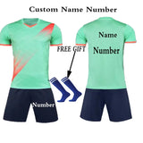 Kids Football Jersey Personalized Custom Boy Soccer Jersey Set Polyester Soccer Uniform Breathable Football Uniform For Children