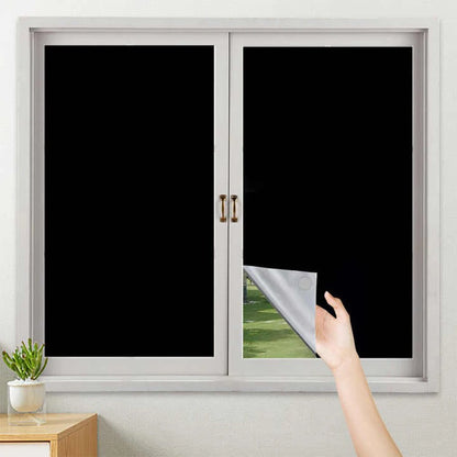 Cortina opaca portátil sin taladro, 100 % opaca, aislante y con protección UV para dormitorio, sala de estar, decoración del hogar.