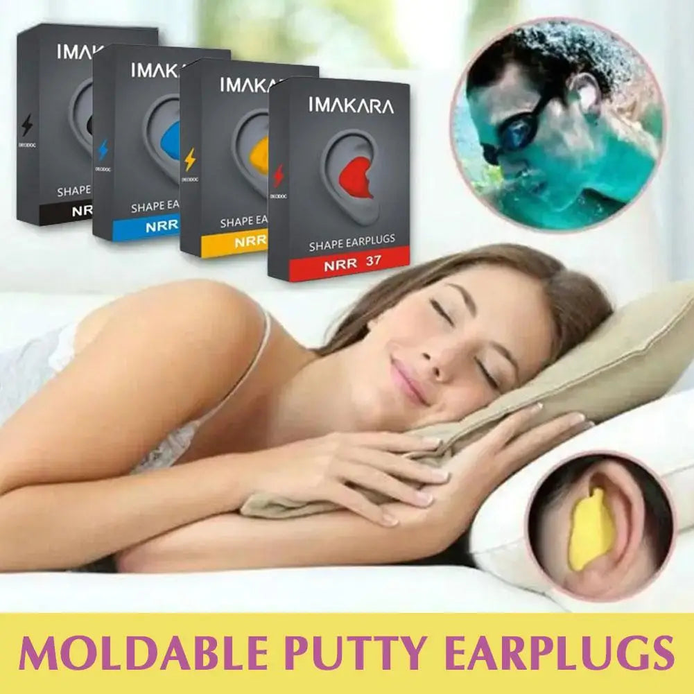 PU Moldable Shaped Anti-noise Ear Plugs Noise Reduction Sleeping Guard Soft Anti-Snoring Health Care Sleep Aid Earplug Swimming