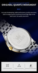 OLEVS 3638 Mens Watch Original Quartz Watch Stainless Steel Waterproof Luminous Large Dial Day Date Watches Luxury Men Box Reloj