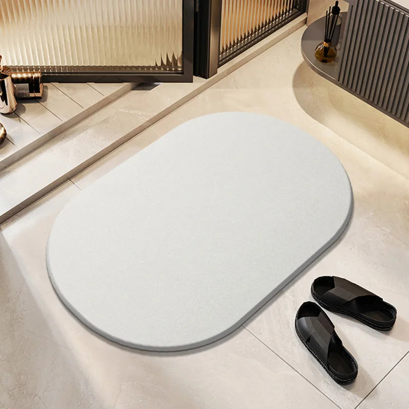 Alfombra de piedra de diatomeas, absorbente, antideslizante, de secado rápido, para ducha.