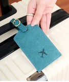 Fashionable new PU luggage tag, boarding pass for overseas travel, luggage tag, anti-loss name card, luggage tag