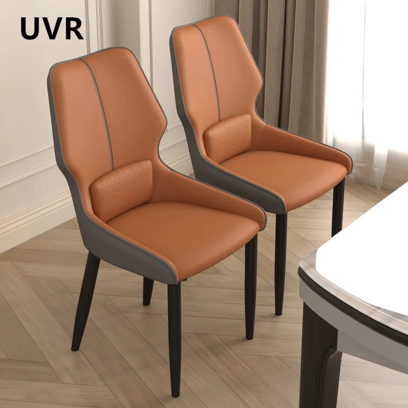 UVR Creative Dining Chair Living Room Kitchen Backrest Stool Modern Simple Cafe Chair Household Hotel Restaurant Chair Furniture