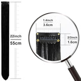 KIt 10 mechas coloridas de cabelos com clip invisível extensões sintéticas praticas