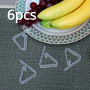 6pcs/12pcs Clear Tablecloth Clips, Picnic Table Cloth Clip, Windproof Table Cover Holder Clamps For Home, Kitchen, Restaurant
