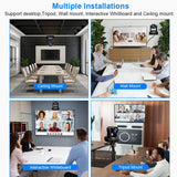 Runpu 1080P/60fps NDI Conference PTZ Video Camera 12/20/30x Zoom Ai Auto Tracking PTZ SDI Camera HDMI USB Outputs Support POE