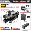 KF104 / KF104MAX2 Professional Drone With 4K Camera 3-Axis Gimbal WIFI 360 Obstacle Avoidance Touch Screen FPV Brushless RC Dron