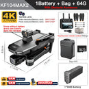 KF104 / KF104MAX2 Professional Drone With 4K Camera 3-Axis Gimbal WIFI 360 Obstacle Avoidance Touch Screen FPV Brushless RC Dron