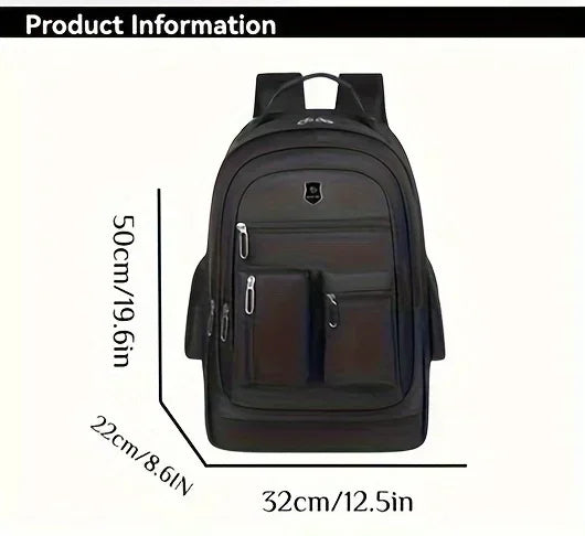 Large Capacity Travel Backpack With Wheels, Multi Layer Trolley Luggage Bag, Multifunctional Weekender Overnight Bag Rucksack