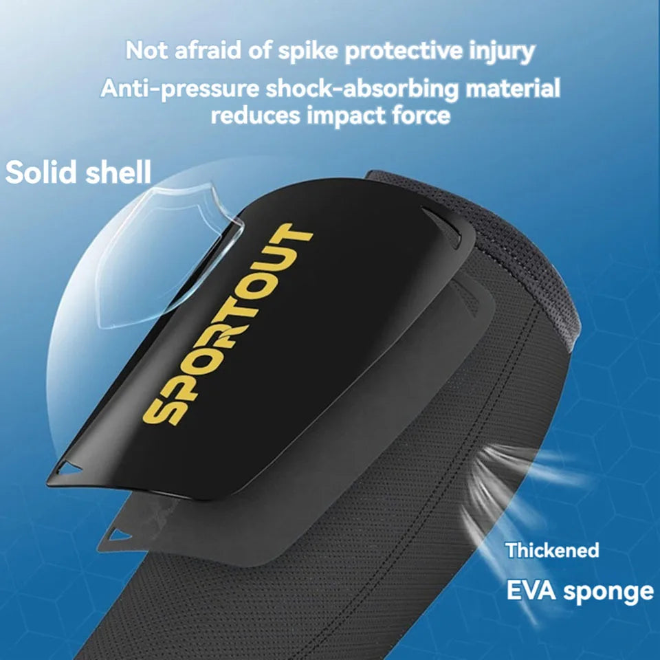 Loogdeel 1 par de espinilleras de fútbol, ​​protector de piernas para niños y hombres, accesorio deportivo