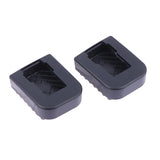 1/2Pcs Motorcycle Footrest Pad Soft For Scooter Support Rod Anti-slip Rubber Pads Motorcycle Base Bracket Extension Foot