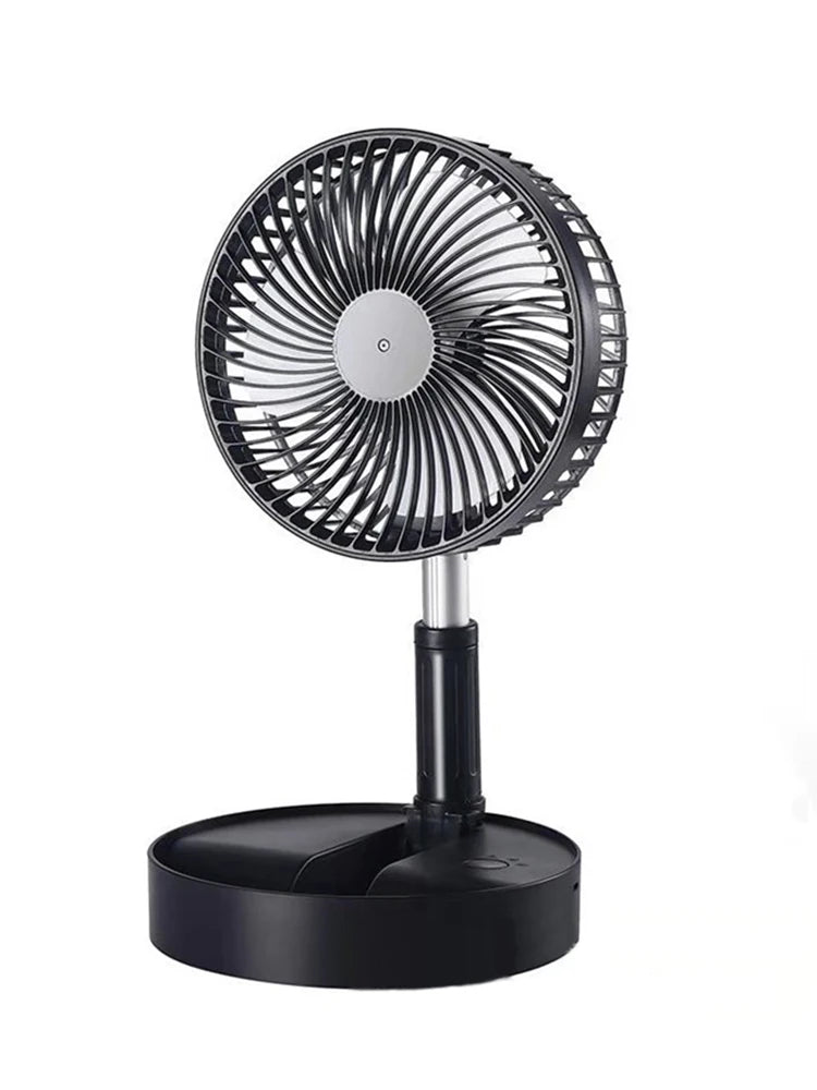Portable Fan USB Rechargeable Folding Telescopic Floor Standing Fan Remote control Mini Fans Outdoor Camping Cooling fan home