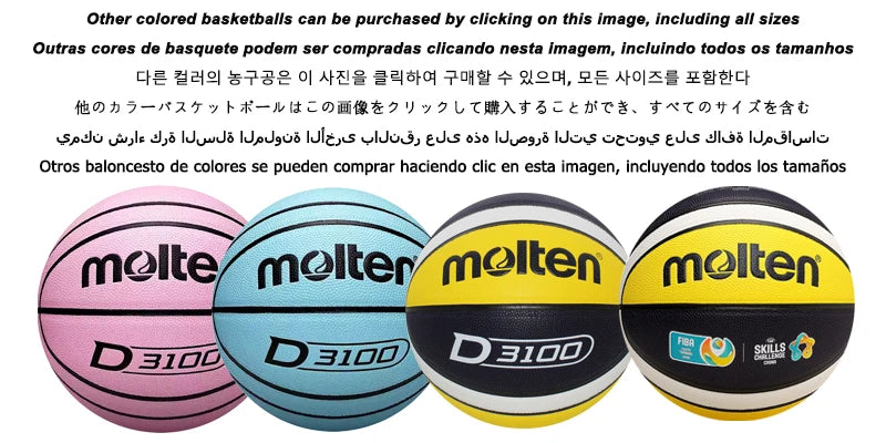 2025 Molten Basketball Official Size 7/6/5 PU Material Indoor Outdoor Men Ball Training Match Game Team Original Baloncesto