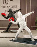 Resin Statues Sculptures Banksy Flower Thrower Statue Bomber Home Decoration Accessories Modern Ornaments Figurine Collectible