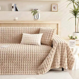 Bubble Imitation Fur Sofa Towel Faux Fur Sofa Cover Blanket Couch Cover Universal for Living Room Warm