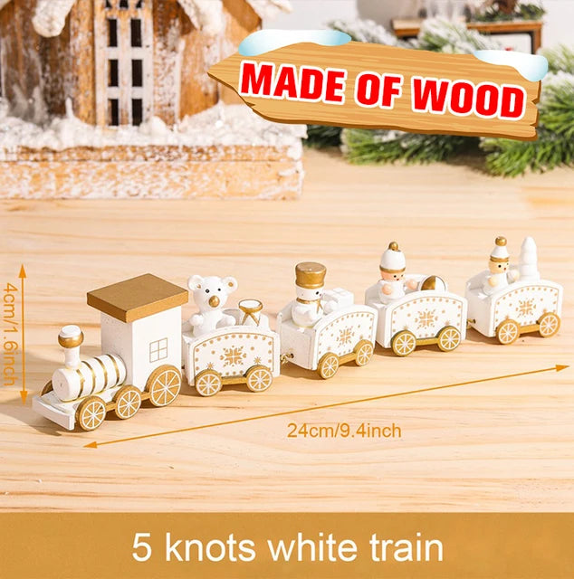 Christmas Train Decorations for Home, Merry Christmas Ornament, Noel Gifts, Happy New Year, 2025, 2024 