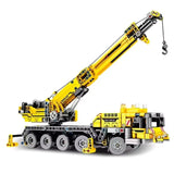 Third Party Compatible MOC Sets City Series Building Blocks City Yellow Mobile Construction Crane Children Toys Gift
