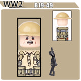 WW2 Military Soldier Figures Building Blocks Soviet British Army German Camouflage Warrior Infantry Accessories Bricks Toys Gift