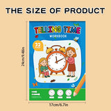 Children's Practice Book for Learning How to Tell Time, Suitable for Home-Based Kindergarten Activities, Includes Reading and Math Exercises, Ideal for Classroom Teaching and Back-To-School Supplies Time Practice Cards/Early