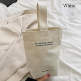 Large Capacity Canvas Tote for Women, Casual Handbags, Letters Shoulder Bag, Crossbody Shopper Bag, Purse 