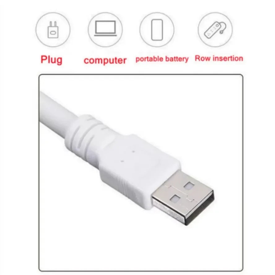USB 18LEDs Direct Plug Portable Lamp Notebook Computer Lamp Eye Protection Student Study Reading Available Night Light Lighting