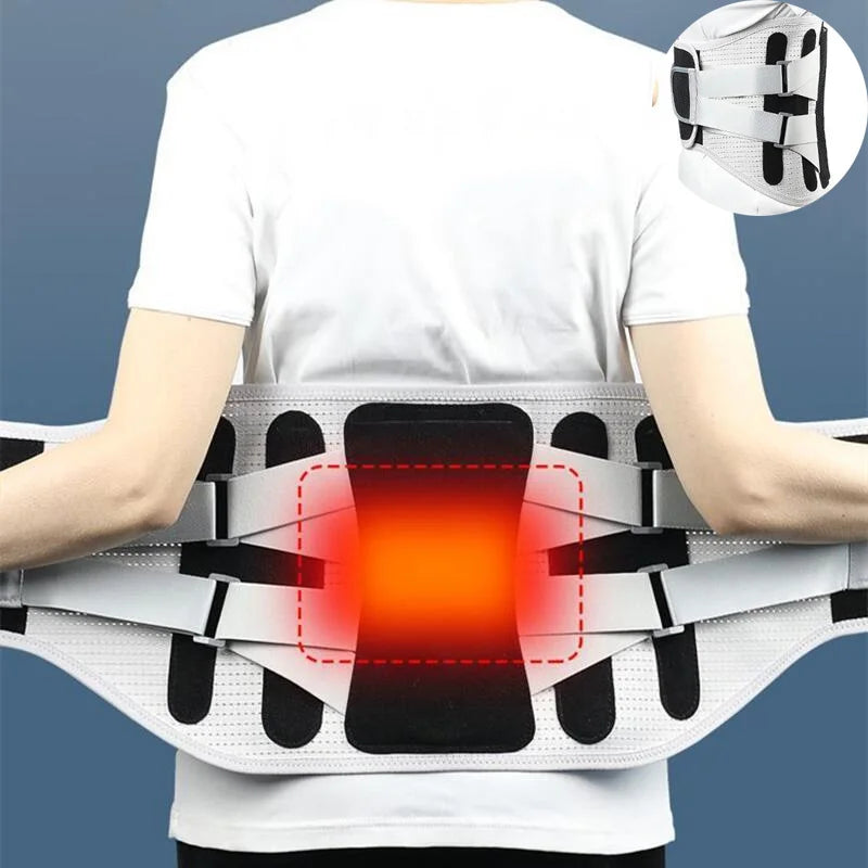 Lumbar Support Belt for Disc Herniation, Orthopedic Strain, and Pain Relief. Back Posture Corset, Spine Decompression Brace
