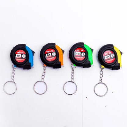 Mini Power Tape Measure Keychain Universal Pull Ruler Metric Tape Measure Retractable 1m Measuring Tape Meter Inch Tailor Tool