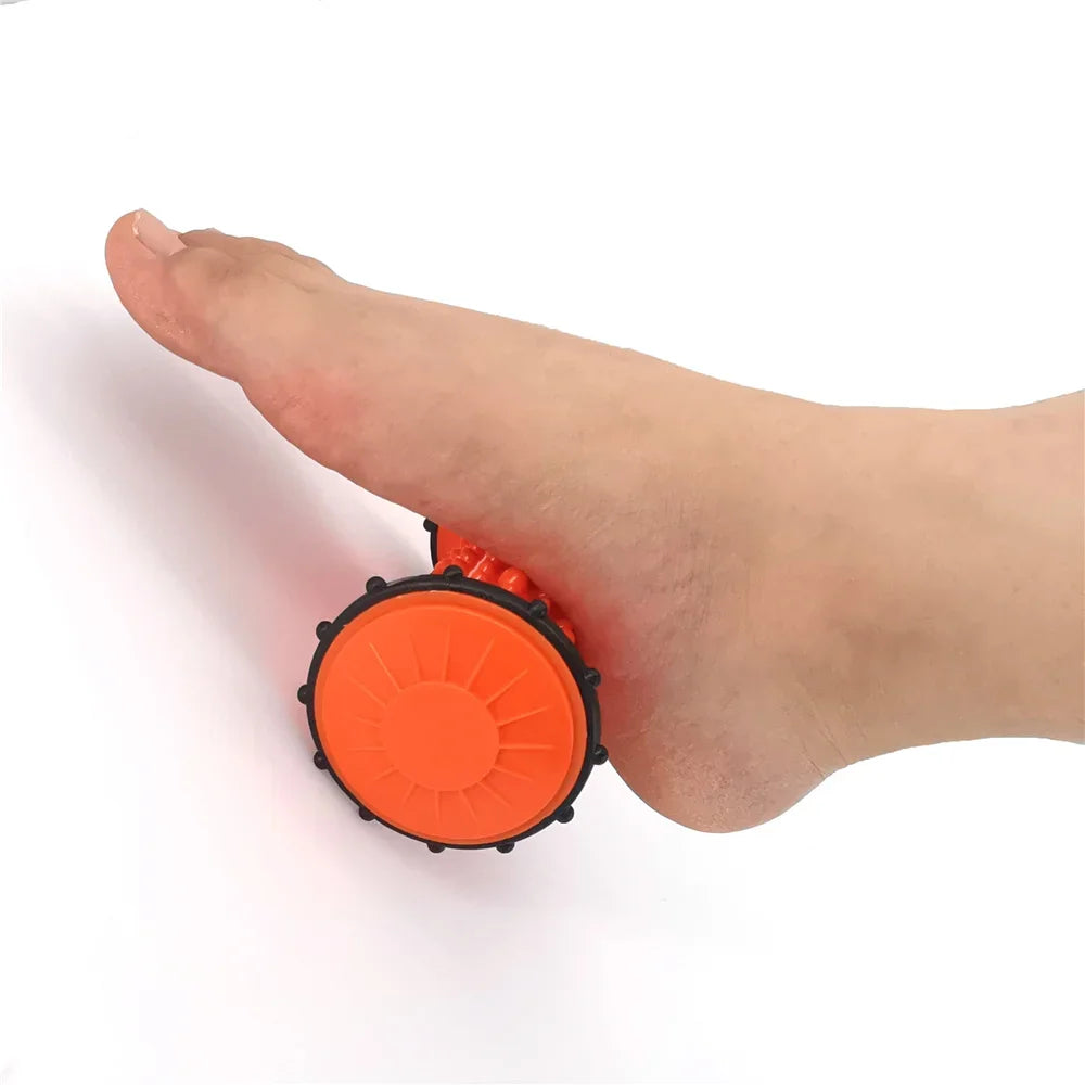Masajeador de pies con rodillo para aliviar la fascitis plantar y el dolor de arco del pie en el talón, masajeador de reflexología para la espalda, piernas, manos y músculos relajantes.