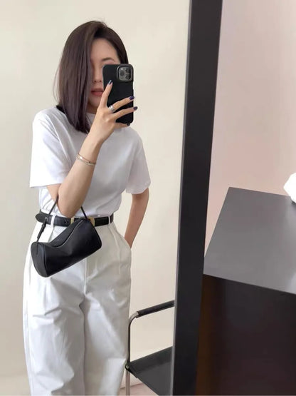 split leather 90s pen bag 2026 new luxury design soft cowhide mini one-shoulder crossbody bag suede fashion ladies handbag
