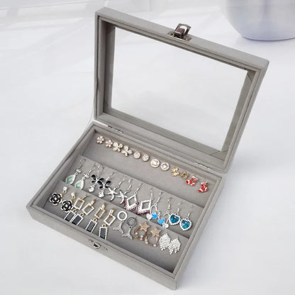 Caja de joyería negra, caja para pulseras, caja para collares, caja pequeña arqueada, caja de exhibición, caja de almacenamiento de joyas con cubierta de franela