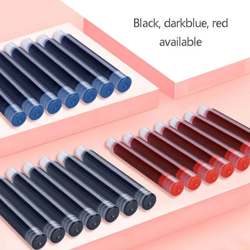 11pcs Fountain Pen Set 0.38mm Replaceable Ink For Smooth Writing, Multifunctional Office Stationery And Learning Supplies