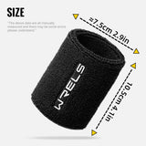 WRELS Wristbands Terry Cloth Moisture Wicking for Sports Tennis Gym Work Out Wristbands Sweatbands Absorbent Wrist Sweat Bands