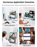 2025 15.6 Dual Screen 1920*1080P 60Hz Touch/Non-Touch Portable Monitor IPS Low Blue Light Eye Protection 360° Folding Drive-free