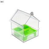 〔W〕Hanging Parrot Feeder Prevent Scattering Bird Feeding Bowl Multifunction Bird Bath Parakeets Bathtub Bird Cage Accessories