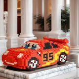 1258-Piece Red Sports Car Building Block Set, Experience the Essence of Racing Culture, the First Choice for Birthday, Christmas, and Thanksgiving Gifts