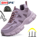Protective Shoes For Women Men Work Sneakers Fashion Safety Shoes Anti-smash Anti-puncture Indestructible Shoes Work Boot