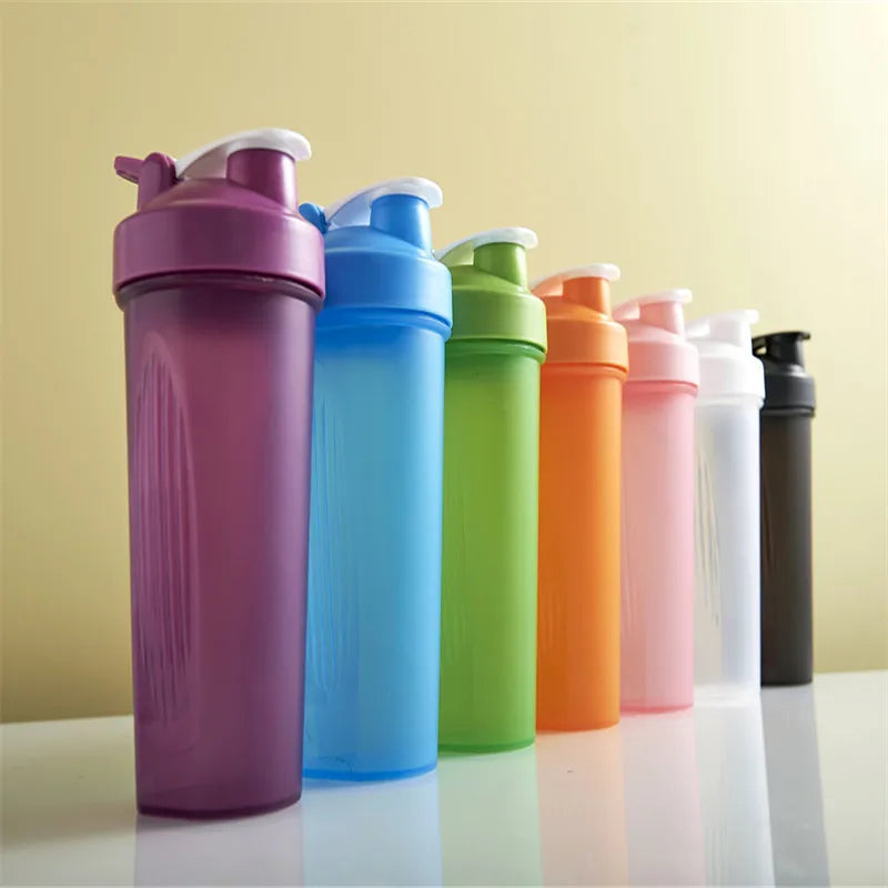 Shaker Cup Sports Portable Convenient Stirring Cup 600ml Plastic Shakers Bottle Adults Drink Water Accessories