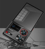 Funda con marco de metal magnético para Nubia Z60 Ultra, carcasa trasera de acrílico y metal, a prueba de golpes, ultrafina, para Nubia Z60 Ultra