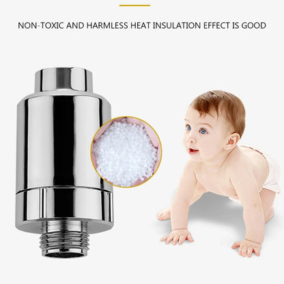 Cabezal de ducha con filtro de carbón activado, fácil instalación, purificador de agua desmontable, accesorios de baño, elimina los monitores 