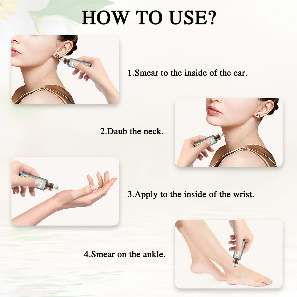 EUQEE 10ML Angel Coconut Vanilla Good Girl Roller Fragrance Oils For Women Easy Carry, Long Lasting Aromatherapy Body Fragrance