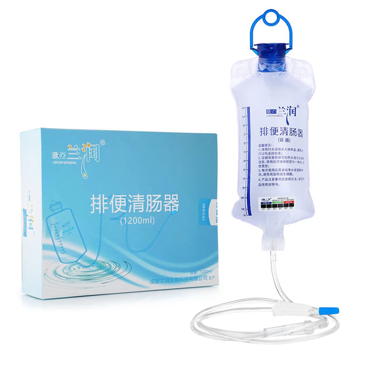 1.2L Protable Enema Bag Kit Reusable Vaginal Anal Washing Silicone Water Colon Cleansing Enteroclysm Detoxified Bowel Bags